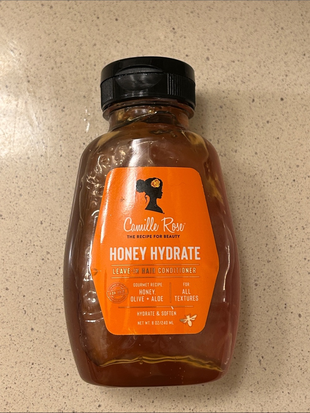 Camille Rose Honey Hydrate Leave-In Hair Conditioner - Amber/Orange